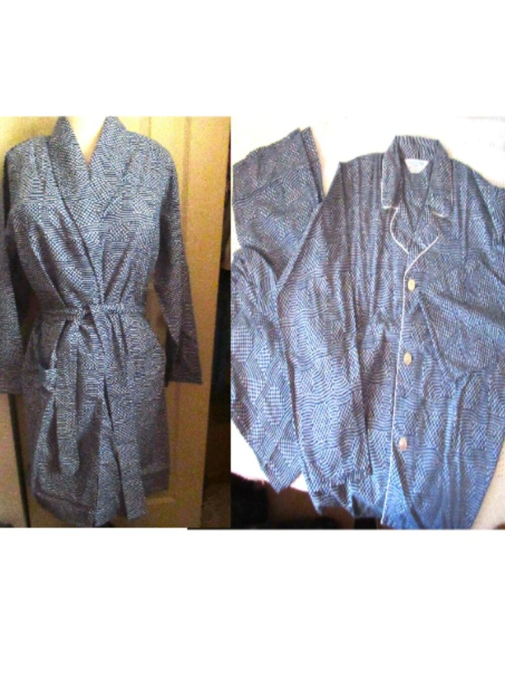 men's pj set with robe